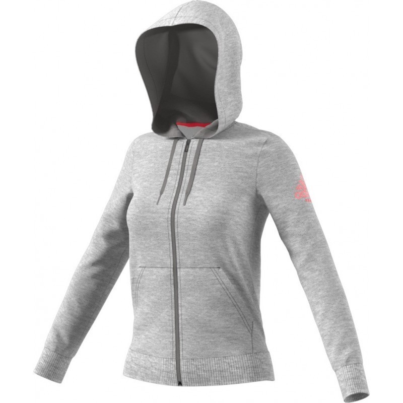 Chaqueta club core heather/shock red