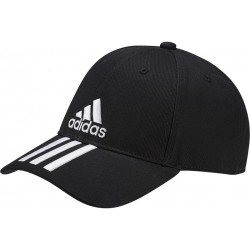 Gorra 6p 3s cap cotto negro/blanco/blanco