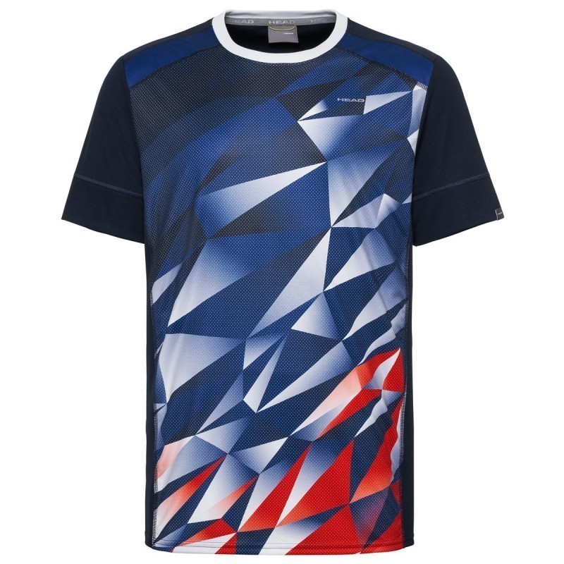 Medley tshirt m royal blue/red