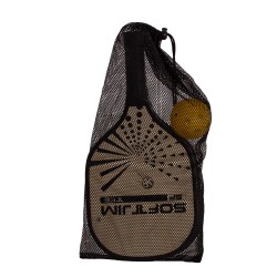 SET OF PICKLEBALL RACKETS WITH BALL AND BAG