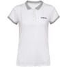 Polo de padel mujer meta 10th blanco