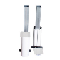 SET POLES MULTIALTURES ALUMINIUM TUBE DE 90MM FIXED