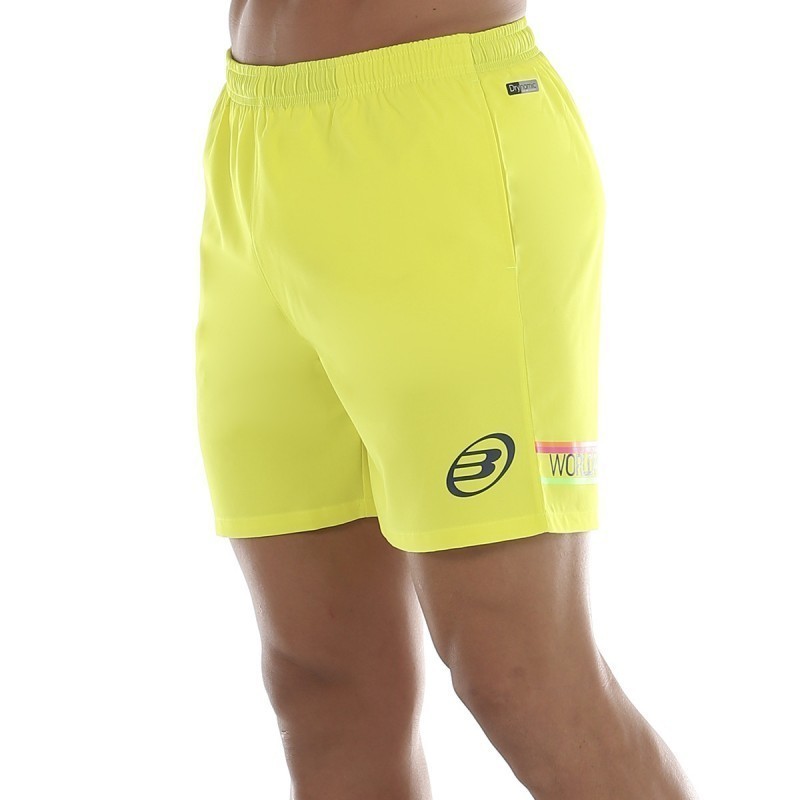 Short bullpadel surfear amarillo azufre fluor