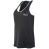 Camiseta nox tirantes team plomo logo blanco mujer