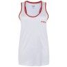 Camiseta tirantes nox team blanca logo rojo mujer