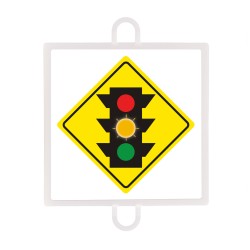 WARNING TRAFFIC SIGN PANEL NO. 2 (AMBER TRAFFIC LIGHT)