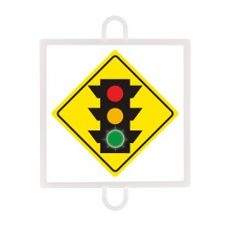 WARNING TRAFFIC SIGN PANEL NO. 3 (GREEN TRAFFIC LIGHT)