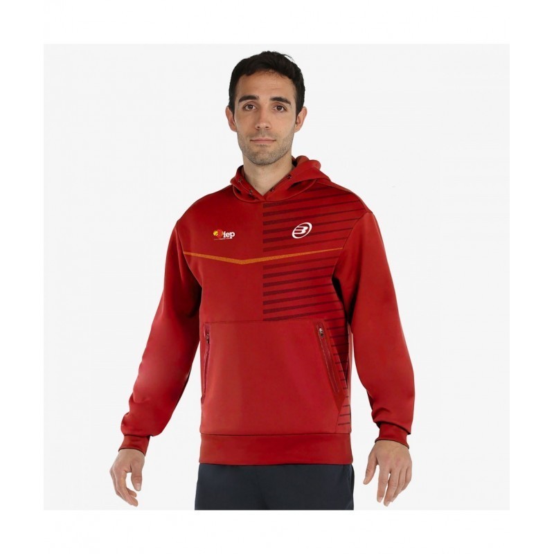 Sudadera bullpadel firrel rojo