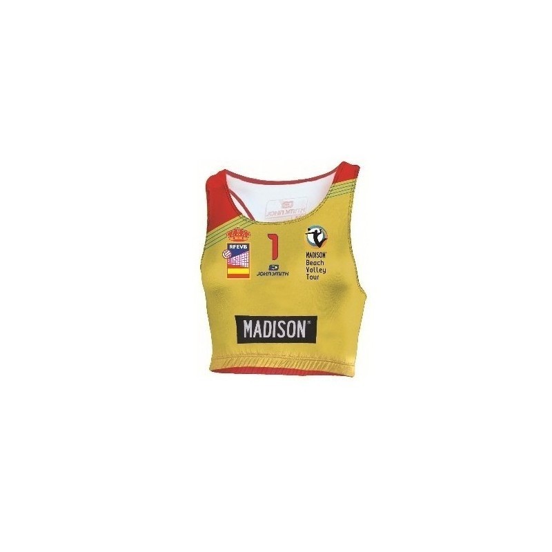 Camiseta beach voley madison woman amarilla