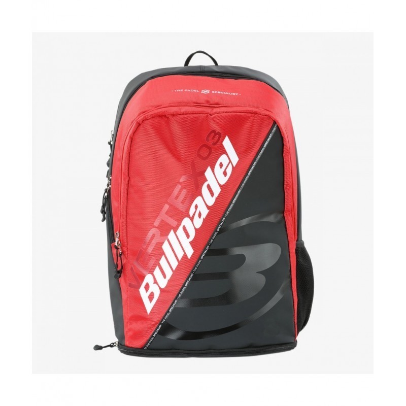 Mochila bullpadel vertex negro y rojo