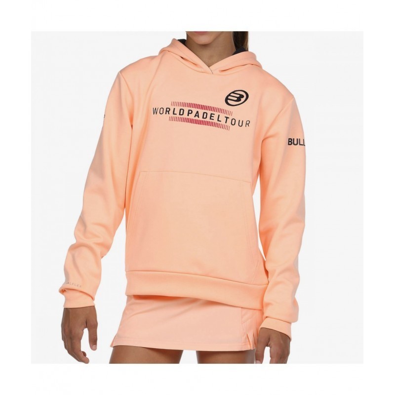 Sudadera bullpadel renieba g salmon fluor