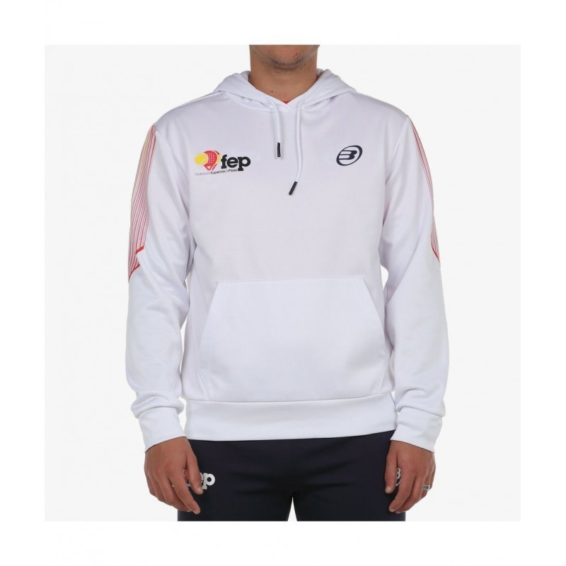 Sudadera bullpadel enrio blanco