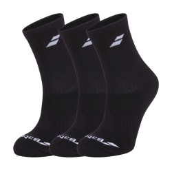 Pack 3p calcetines babolat alto negros