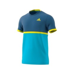 Camiseta court corblu/byello