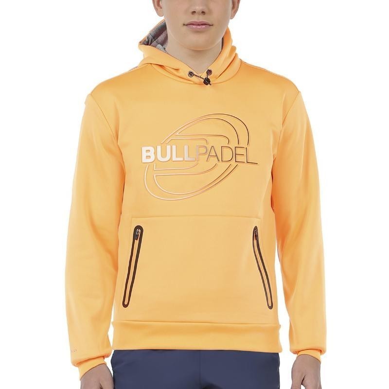 Sudadera bullpadel ramzi mandarina fluor jr