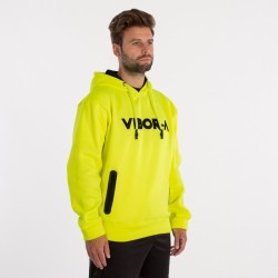 Sudadera vibor-a yarara hombre amarillo fluor