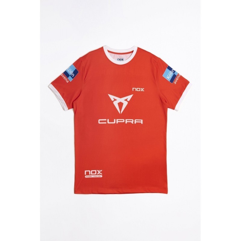 Camiseta de pádel oficial de agustín tapia  roja