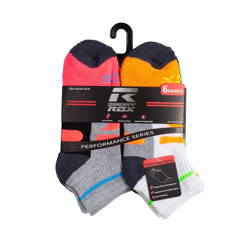 PACK 6 PAIRS SOCK ROX R-SIROCO