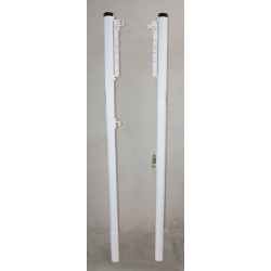 SET VOLLEYBALL POLES FIXED ALUMINIUM Ø 90MM -CANS INCLUDED-