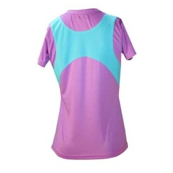 Camiseta padel softee mujer violeta/verde