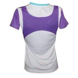 Camiseta padel softee mujer blanco/violeta