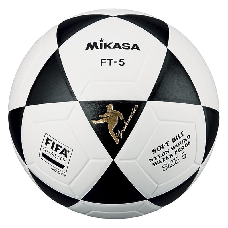 BALÓN FÚTBOL 11 MIKASA FT-5 CUERO SINTÉTICO TERMOSOLDADO