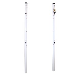 SET POLES MULTIALTURES ALUMINIUM TUBE DE 90MM FIXED