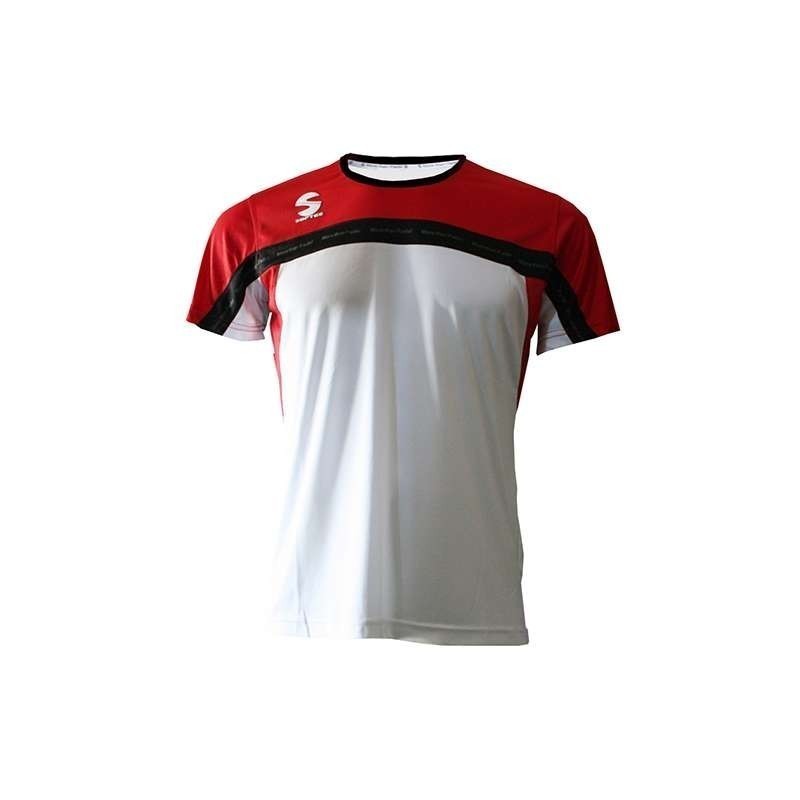 Camiseta softee blanco/rojo