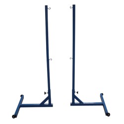 SET POLES BADMINTON TRANSFERABLES WITH WITHTRAWEIGHTS AND WHEELS