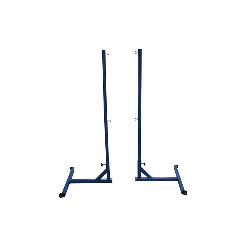 SET POLES BADMINTON TRANSFERABLES WITH WITHTRAWEIGHTS AND WHEELS