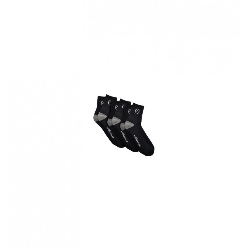 Pack 3 pares de calcetines court por middle moon negros 3942