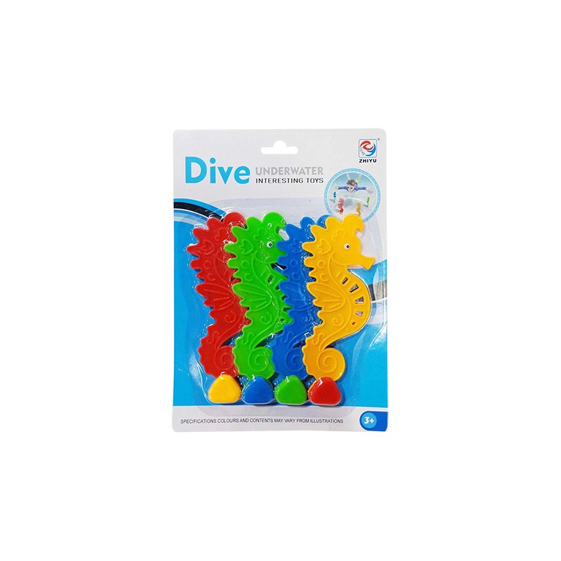 AQUATIC SEAHORSES-SET OF 4 PCS-