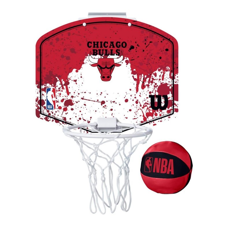 SET MINICANASTA WILSON NBA TEAM MINI HOOP BULLS