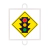 WARNING TRAFFIC SIGN PANEL NO. 1 (RED TRAFFIC LIGHT)