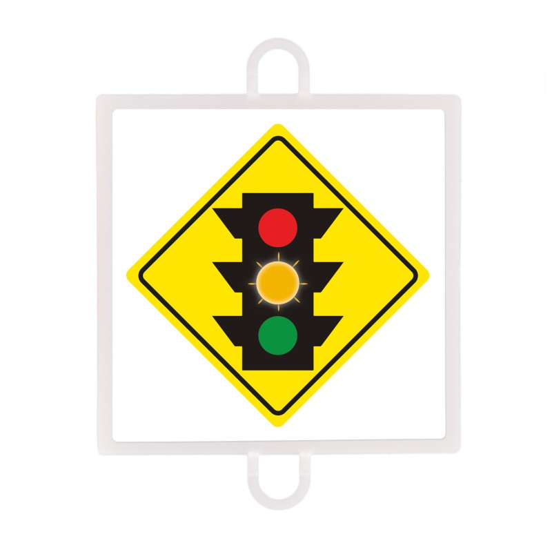 WARNING TRAFFIC SIGN PANEL NO. 2 (AMBER TRAFFIC LIGHT)