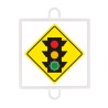 WARNING TRAFFIC SIGN PANEL NO. 3 (GREEN TRAFFIC LIGHT)