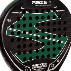 PALA PÁDEL SOFTEE RAZE EVOLUTION GREEN CARBONO