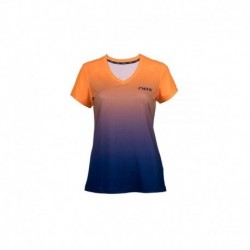 Camiseta nox pro naranja azul marino mujer